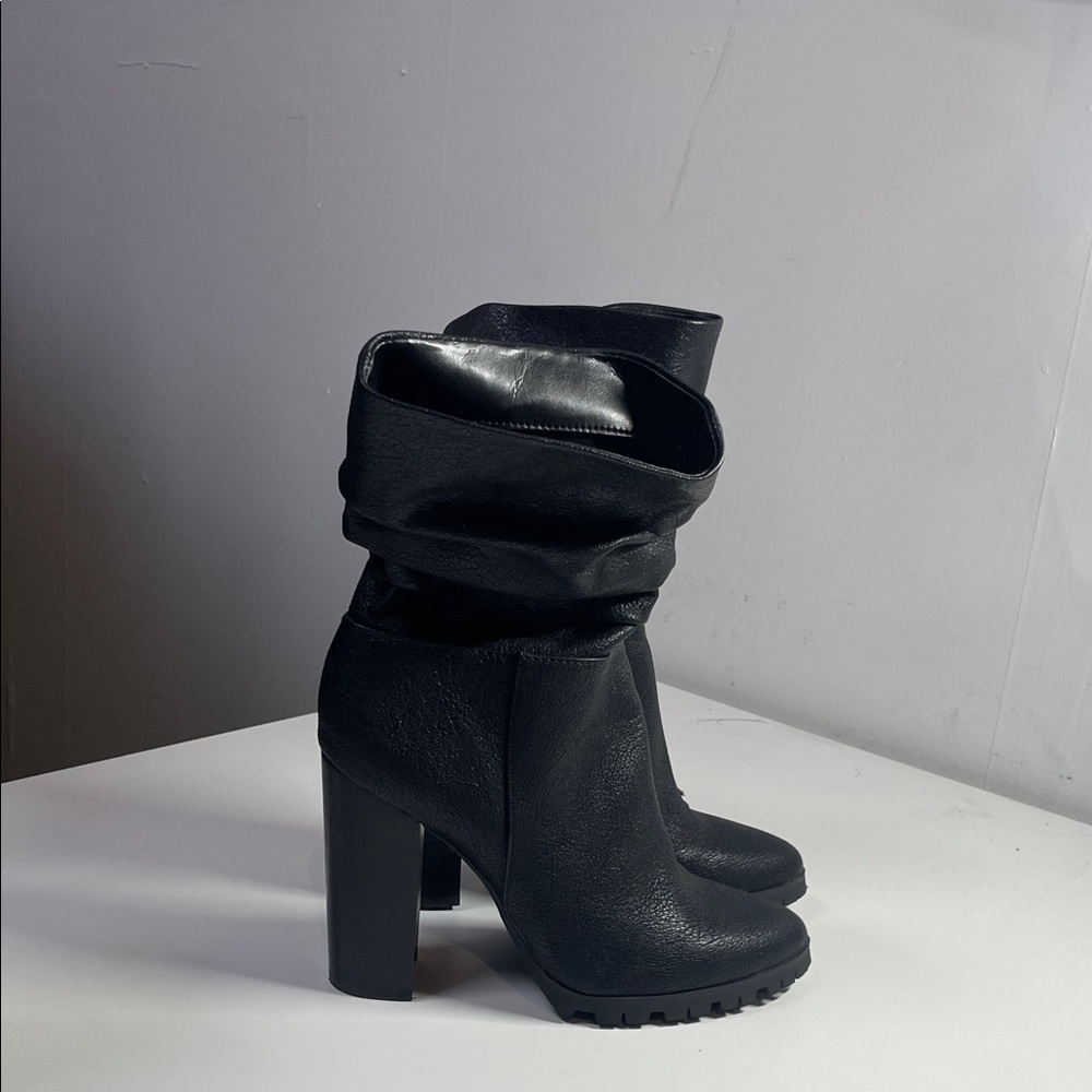 Katy Perry Collections Black Heeled Boots - Picture 3 of 9